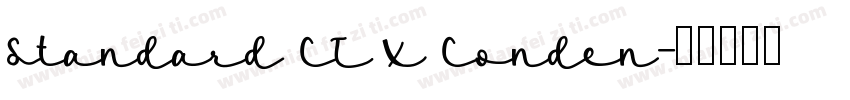 Standard CT X Conden字体转换